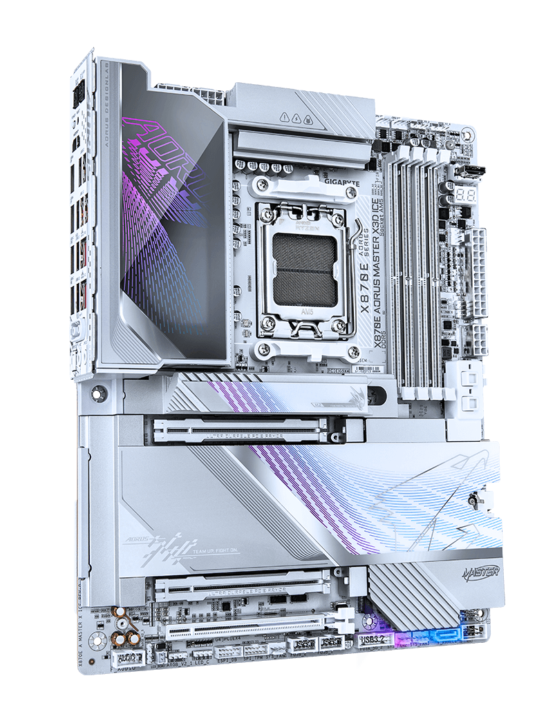 GIGABYTE X870E AORUS MASTER X3D ICE AMD AM5 LGA 1718 ATX